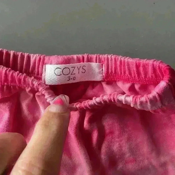 Cozys Baby Girl Tie Dye Set size 3-6 months - Picture 3 of 4